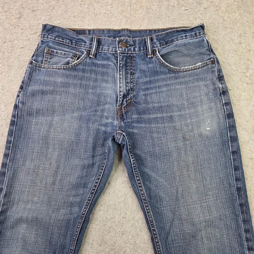 Levi's 559 Jeans Men's Size 34x32 Blue Fade Denim Straight Leg Fit‎ Distressed